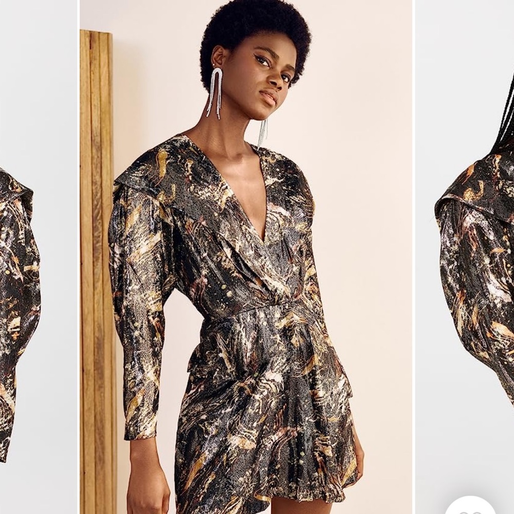 IRO black and gold Kanter dress